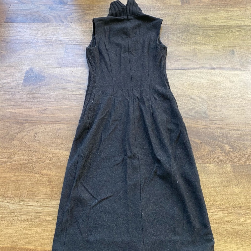 Cesare Fabbri Brown High Neck Sweater Dress